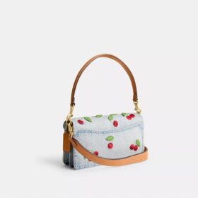 Bolsos de hombro Tabby 26 con bordado de cerezas