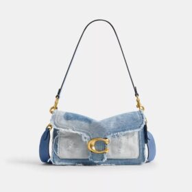 Bolsos de hombro Tabby 26 con patchwork de mezclilla reutilizada