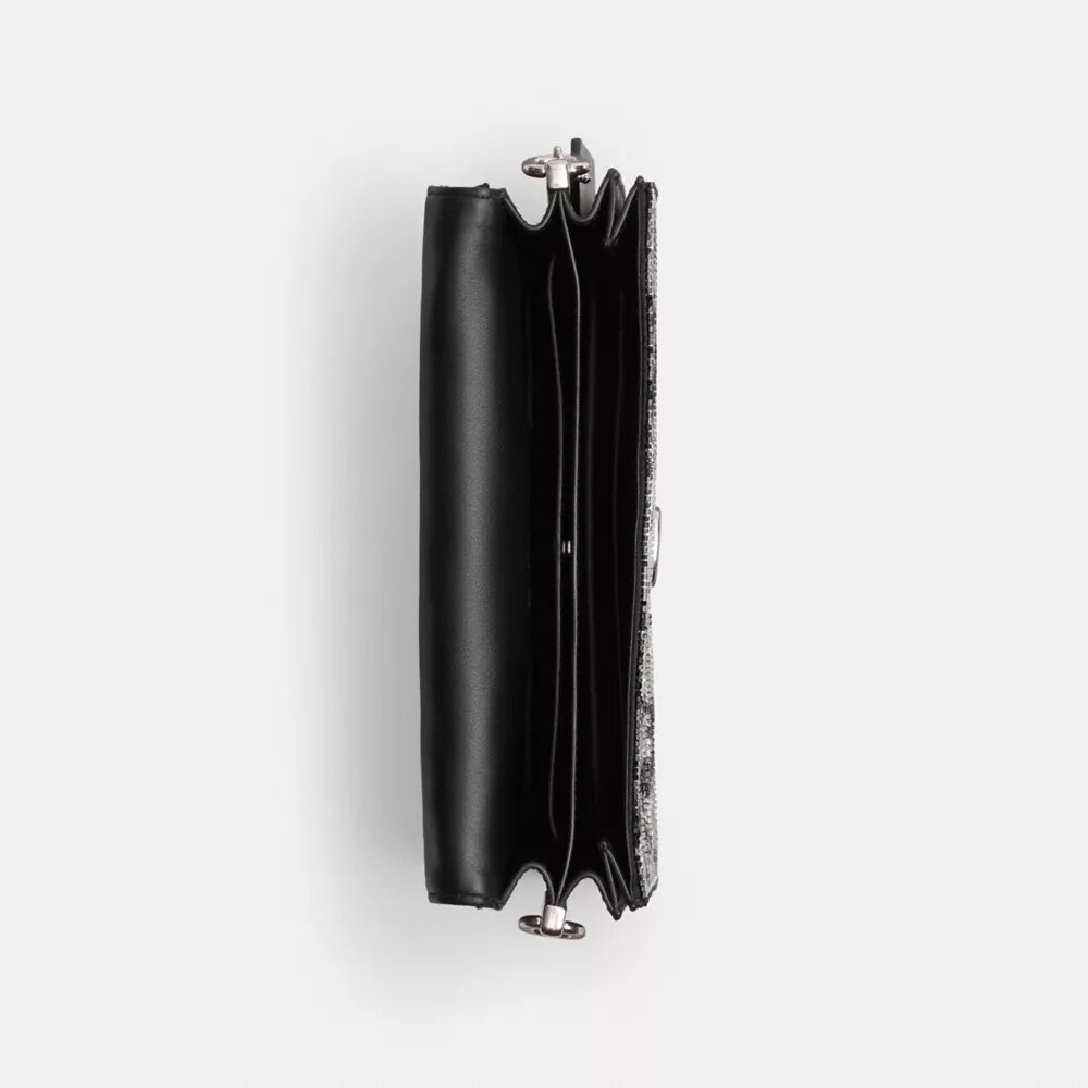 Bolsos de hombro Tabby 26 con serpiente con cuentas
