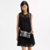 Bolsos de hombro Tabby 26 con serpiente con cuentas