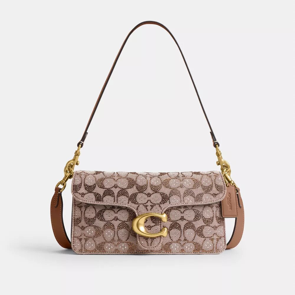 Bolsos de hombro Tabby 26 en jacquard Crystal Signature