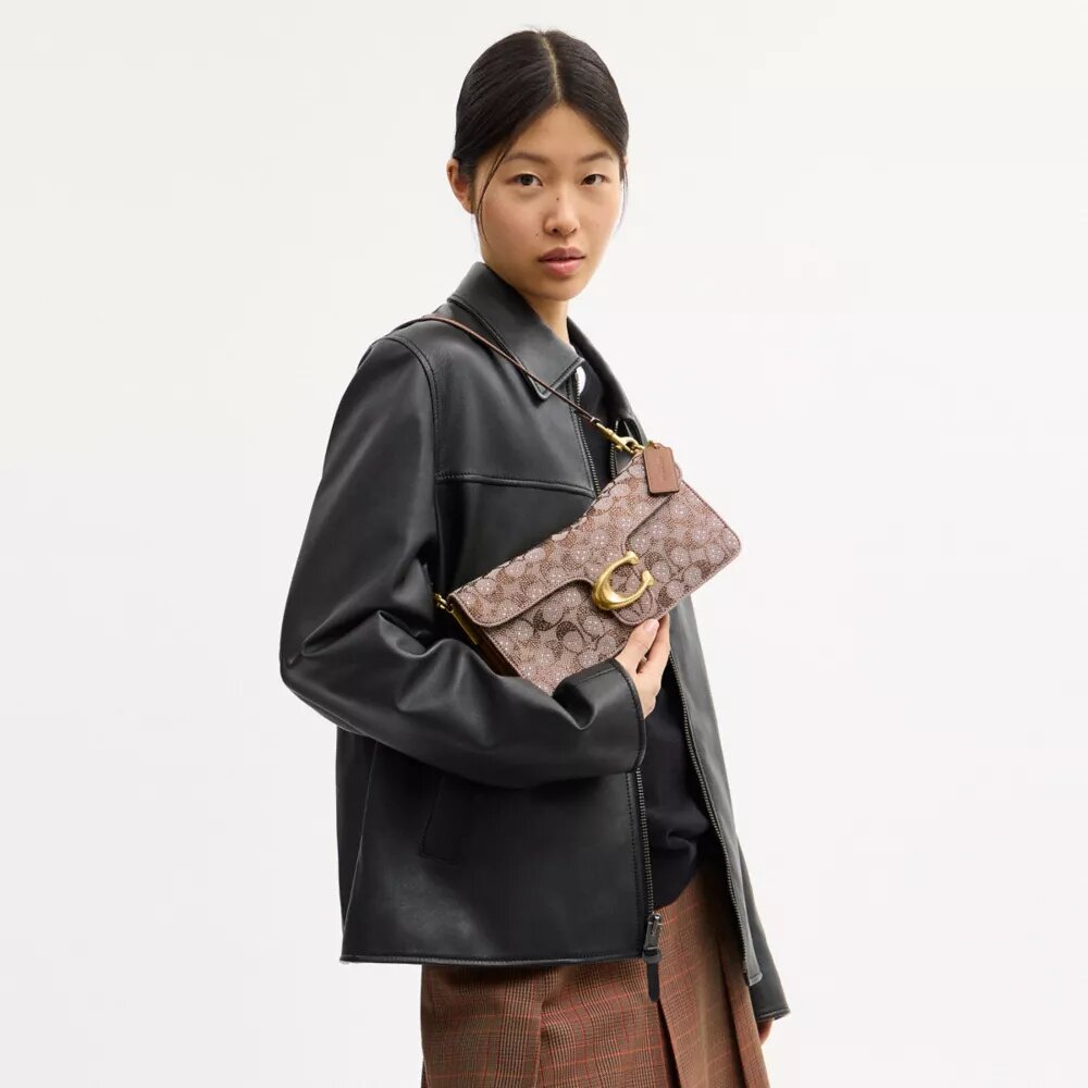 Bolsos de hombro Tabby 26 en jacquard Crystal Signature