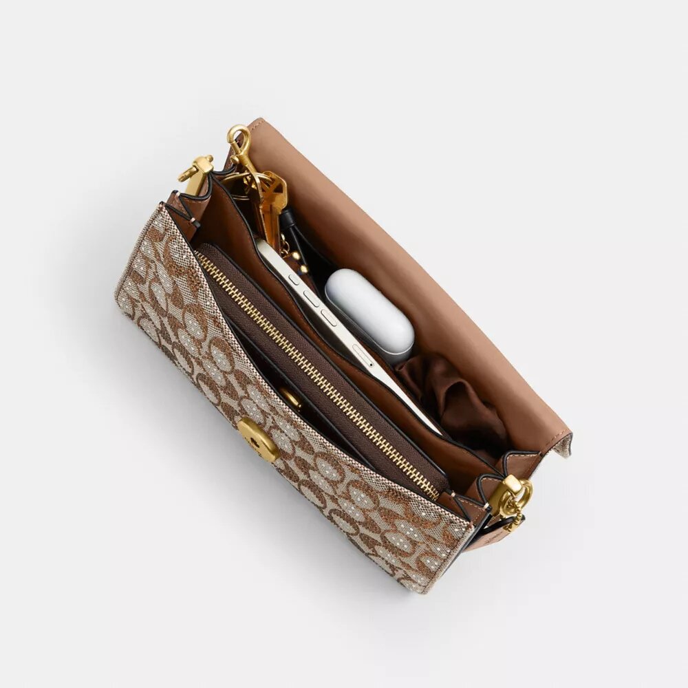 Bolsos de hombro Tabby 26 en jacquard Crystal Signature