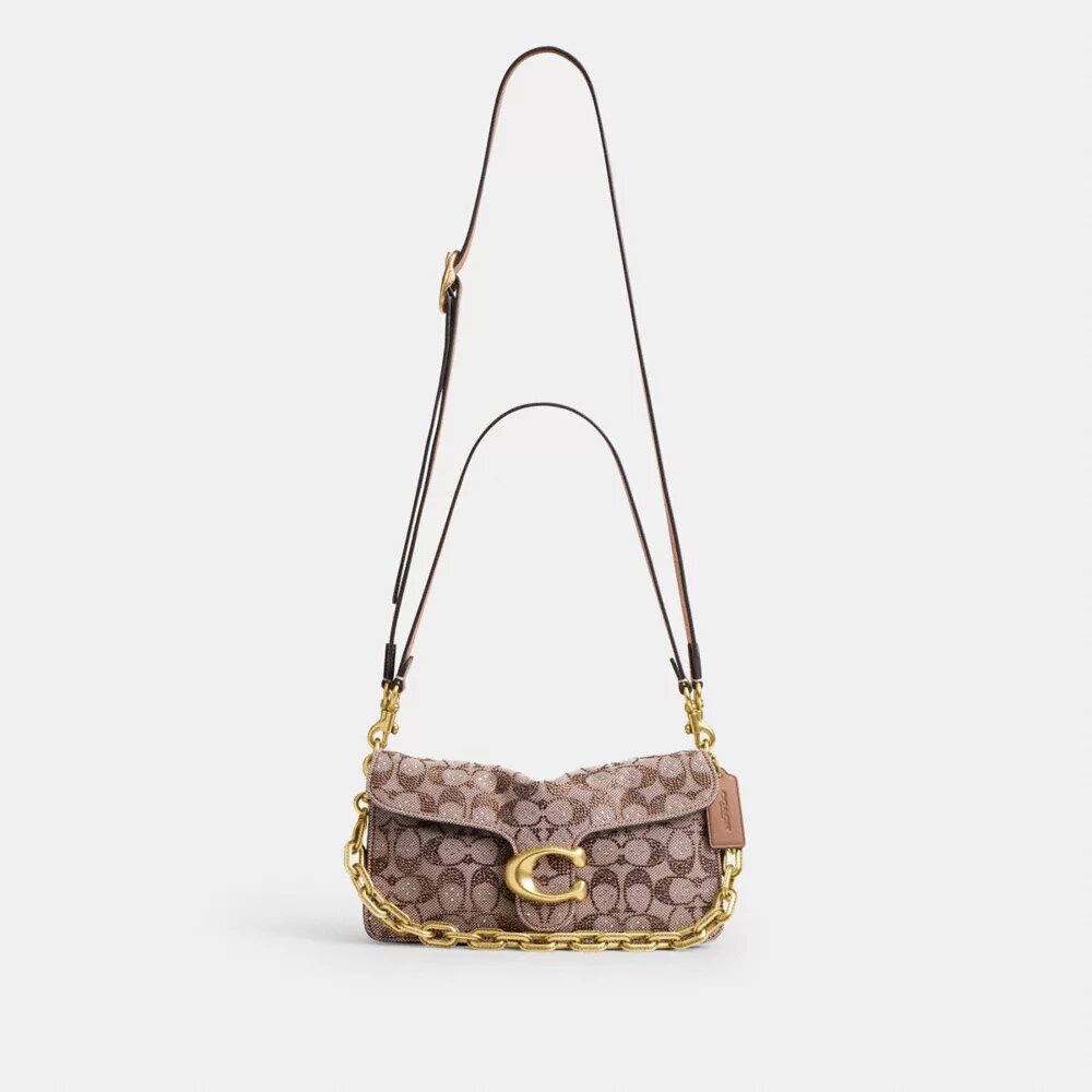 Bolsos de hombro Tabby 26 en jacquard Crystal Signature