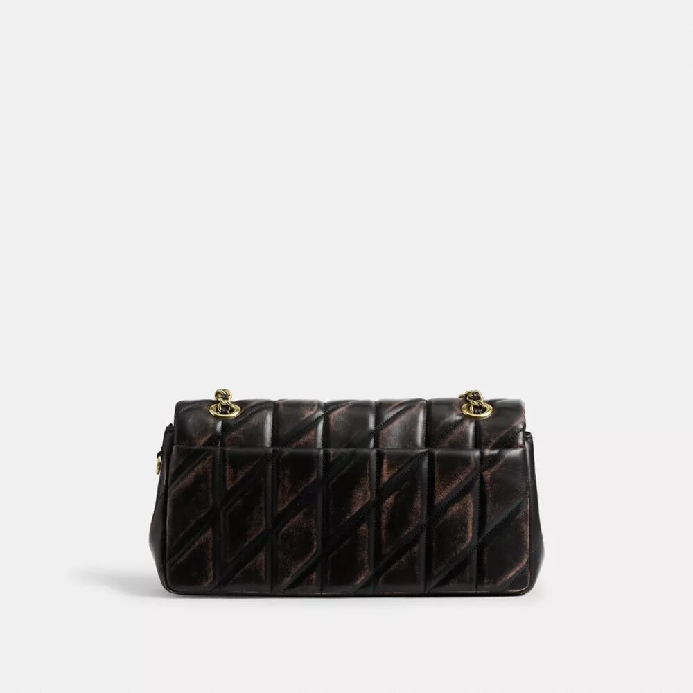 Bolsos de hombro Tabby de 26 en cuero desgastado con acolchado