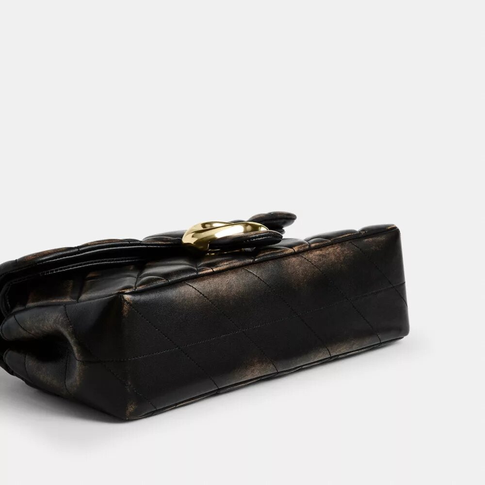 Bolsos de hombro Tabby de 26 en cuero desgastado con acolchado