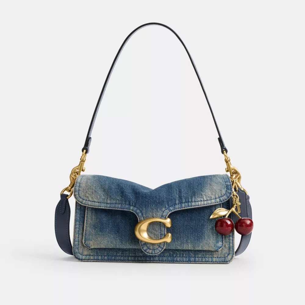 Bolsos de hombro Tabby de 26 en denim de algodón regenerativo