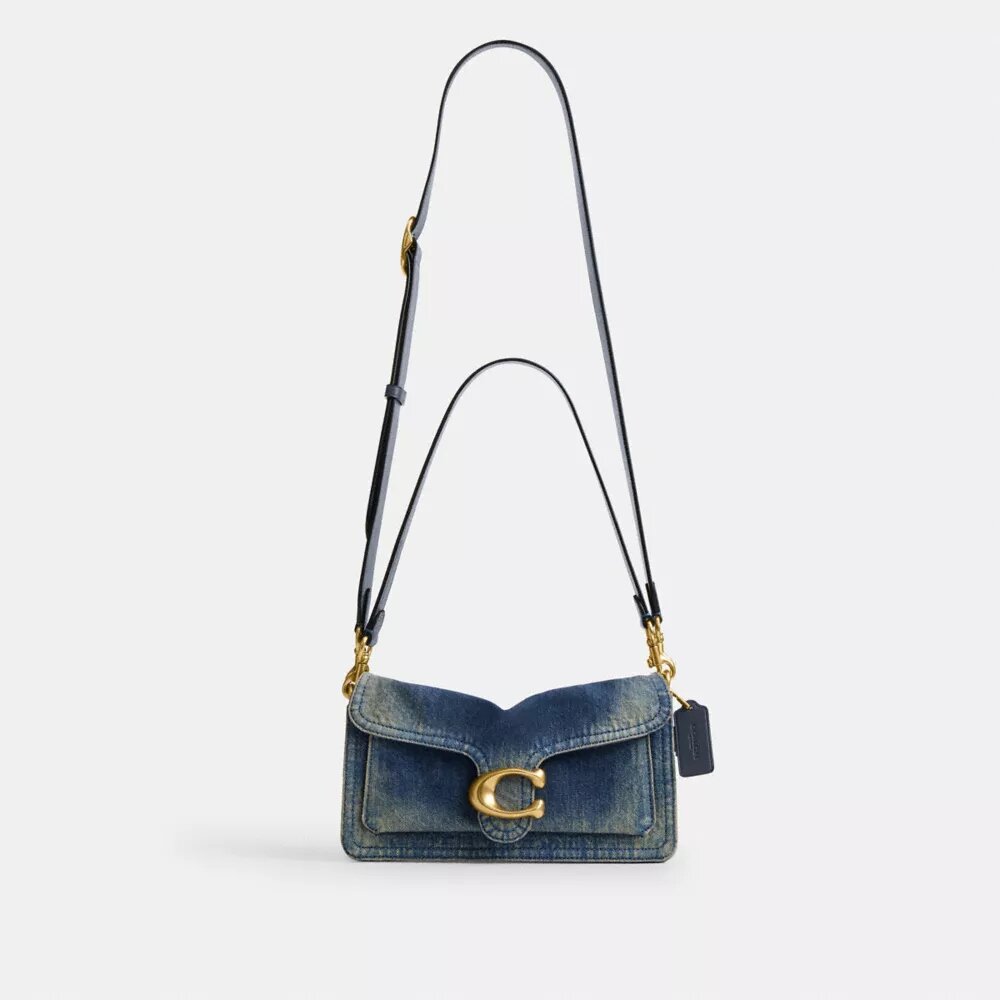 Bolsos de hombro Tabby de 26 en denim de algodón regenerativo