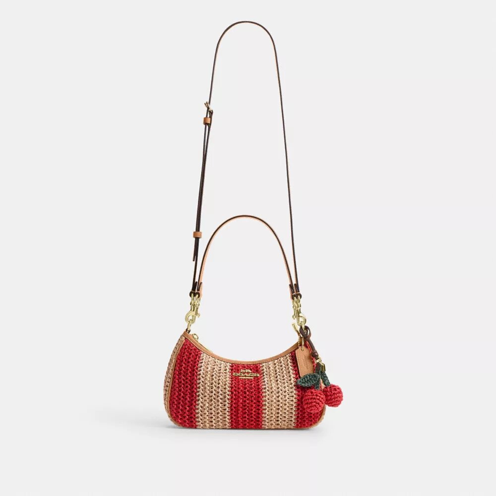 Bolsos de hombro Teri con rayas y Charms