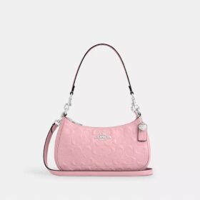 Bolsos de hombro Teri en cuero exclusivo con diamante en forma de corazón
