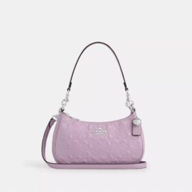 Bolsos de hombro Teri en cuero exclusivo con diamante en forma de corazón