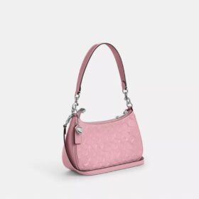 Bolsos de hombro Teri en cuero exclusivo con diamante en forma de corazón