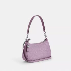 Bolsos de hombro Teri en cuero exclusivo con diamante en forma de corazón