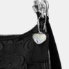 Bolsos de hombro Teri en cuero exclusivo con dije de corazón