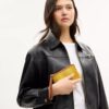 Bolsos de pulsera con cremallera en la esquina, de Algodón regenerativo con estampado a cuadros