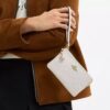 Bolsos de pulsera con cremallera en la esquina, en cuero exclusivo con Charms de corazón