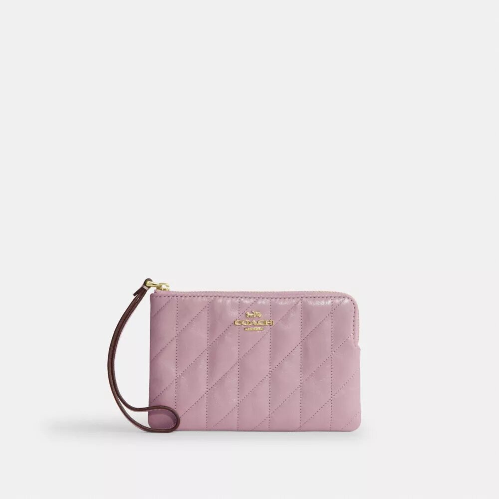 Bolsos de pulsera con cremallera en la esquina y acolchado