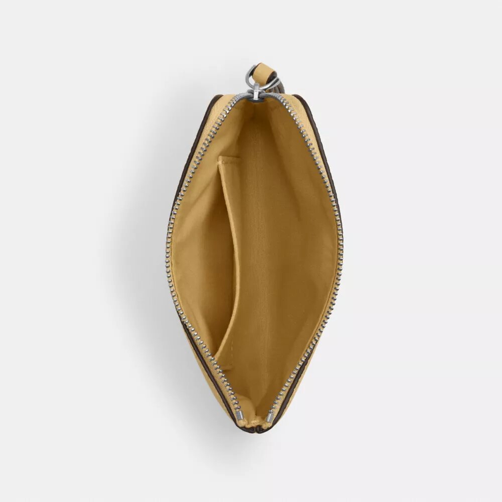 Bolsos de pulsera con cremallera en la esquina y estampado floral