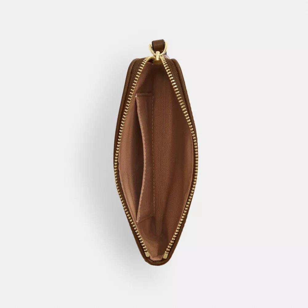 Bolsos de pulsera con cremallera en la esquina y estampado floral