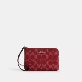Bolsos de pulsera con cremallera en las esquinas en denim característico