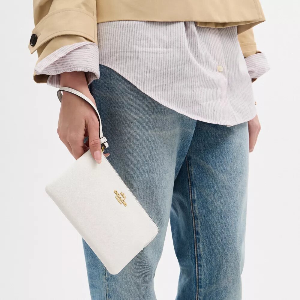 Bolsos de pulsera grandes con cremallera en la esquina