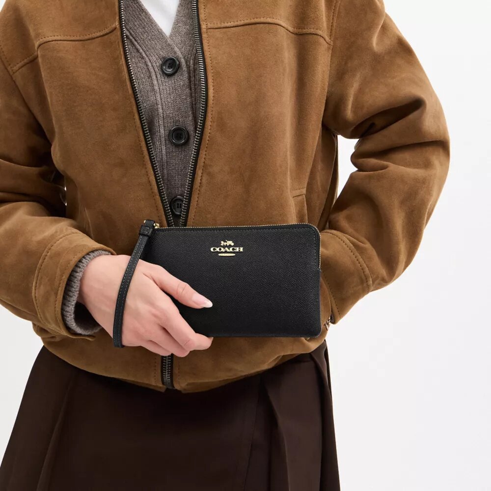 Bolsos de pulsera grandes con cremallera en la esquina