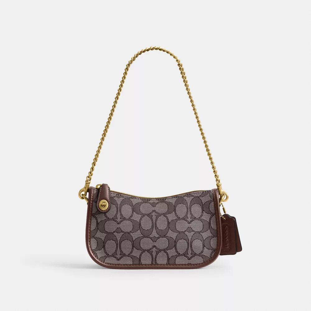 Bolsos Swinger 20 con cadena en jacquard característico