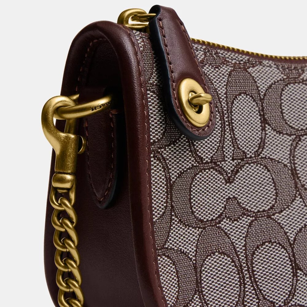Bolsos Swinger 20 con cadena en jacquard característico