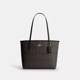 Bolsos Tote City mediano en Signature Canvas