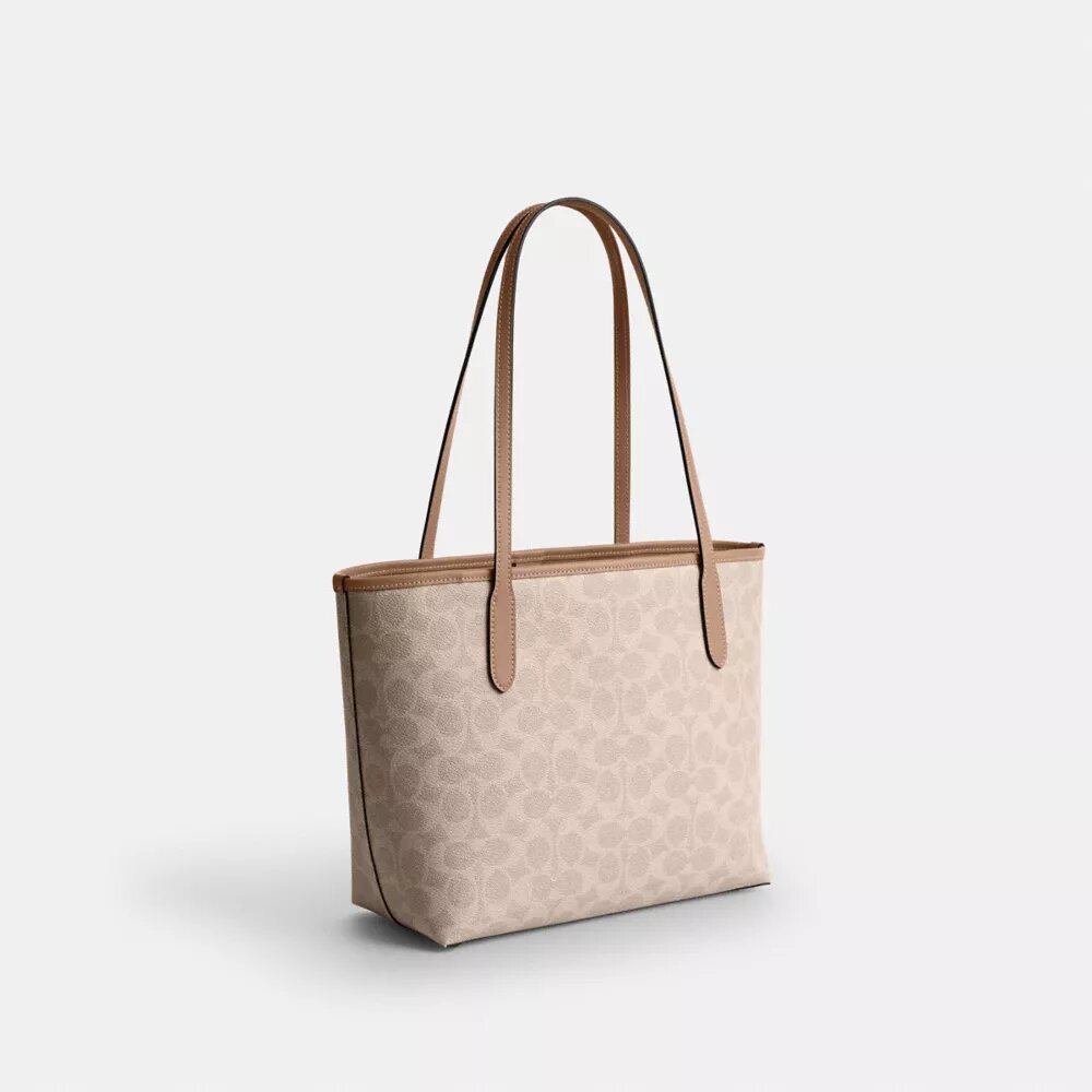Bolsos Tote City mediano en Signature Canvas