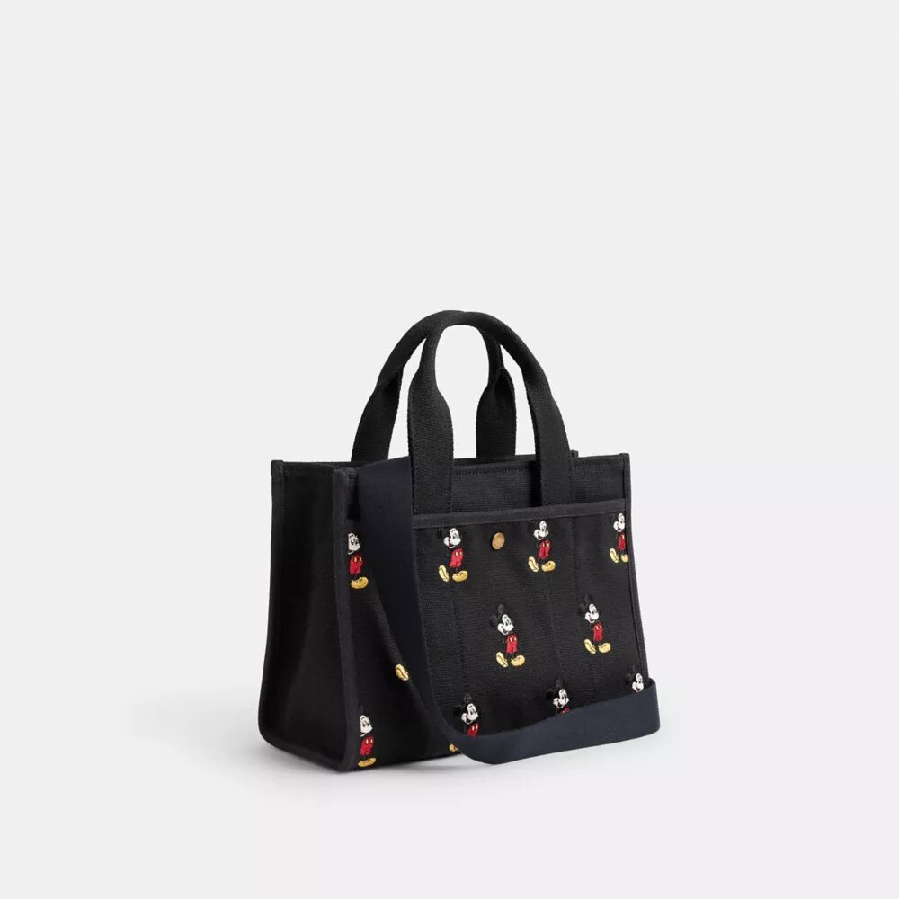 Bolsos Tote Disney X Coach Cargo 26 con Mickey Mouse en lona de algodón regenerativo