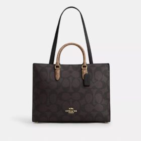 Bolsos Tote Maggie en Signature Canvas con diseño en bloques