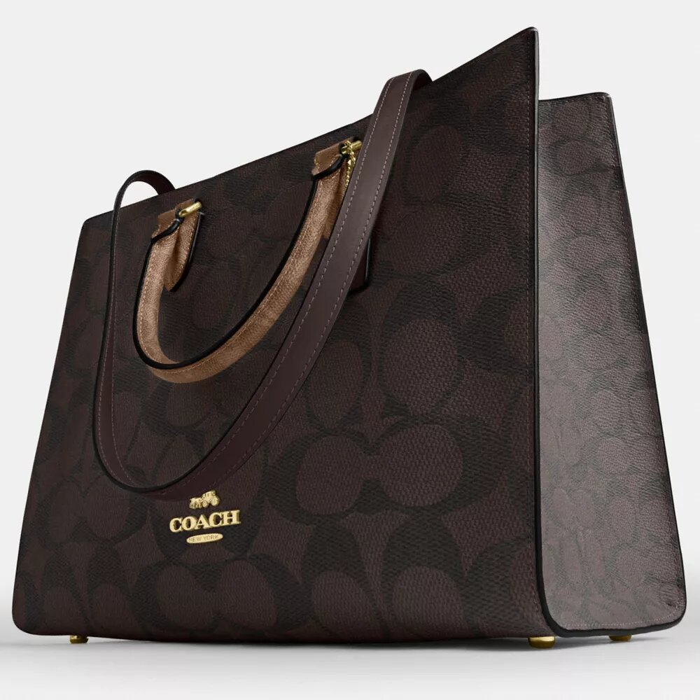 Bolsos Tote Maggie en Signature Canvas con diseño en bloques