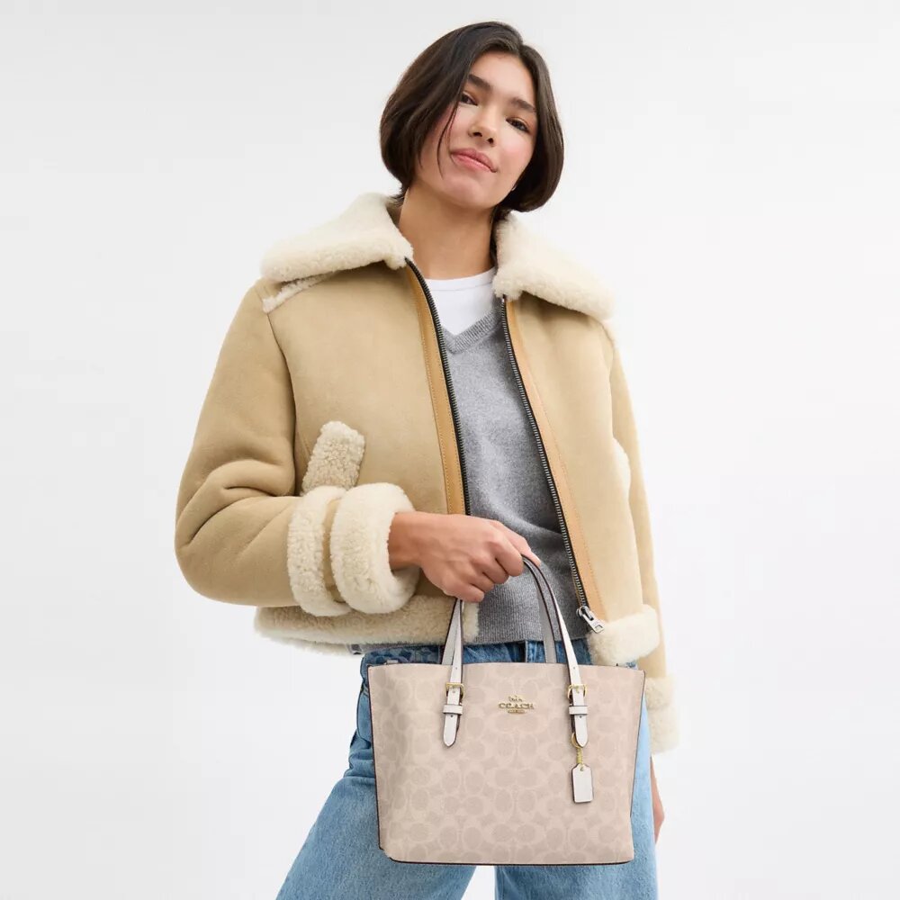 Bolsos Tote Mollie 25 en Signature Canvas