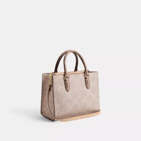 Bolsos Tote pequeños Maggie en Signature Canvas con diseño en bloques