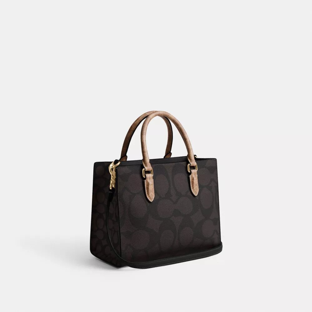 Bolsos Tote pequeños Maggie en Signature Canvas con diseño en bloques