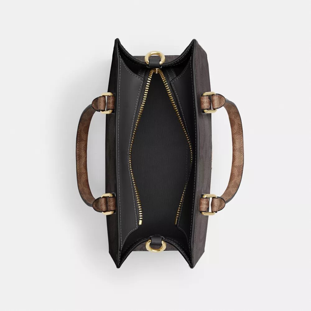Bolsos Tote pequeños Maggie en Signature Canvas con diseño en bloques