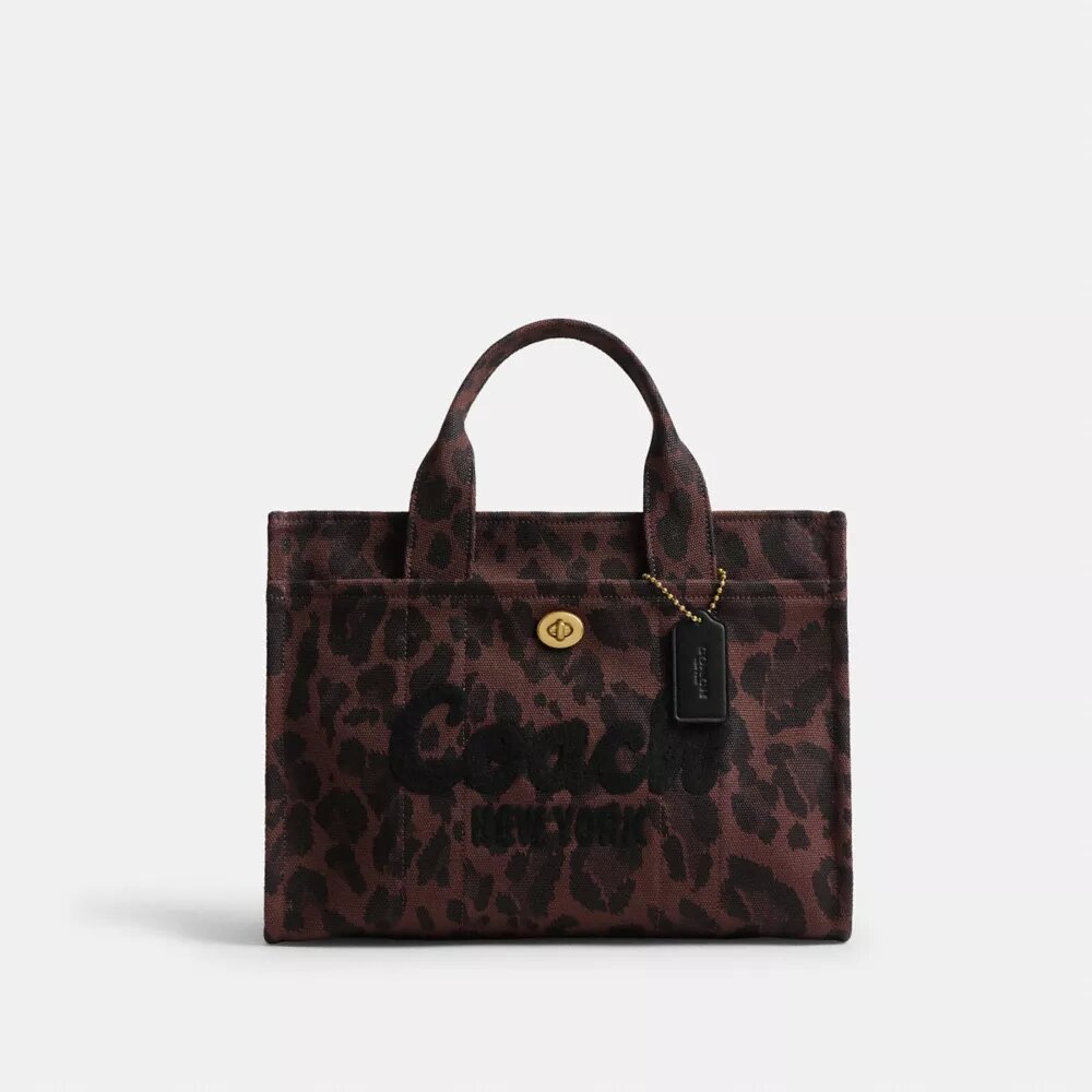 Bolsos Tote tipo cargo con estampado de leopardo