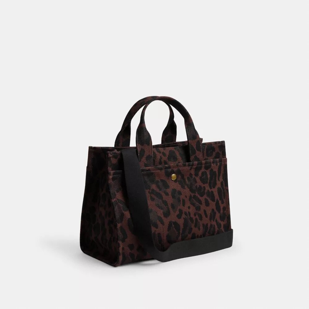 Bolsos Tote tipo cargo con estampado de leopardo