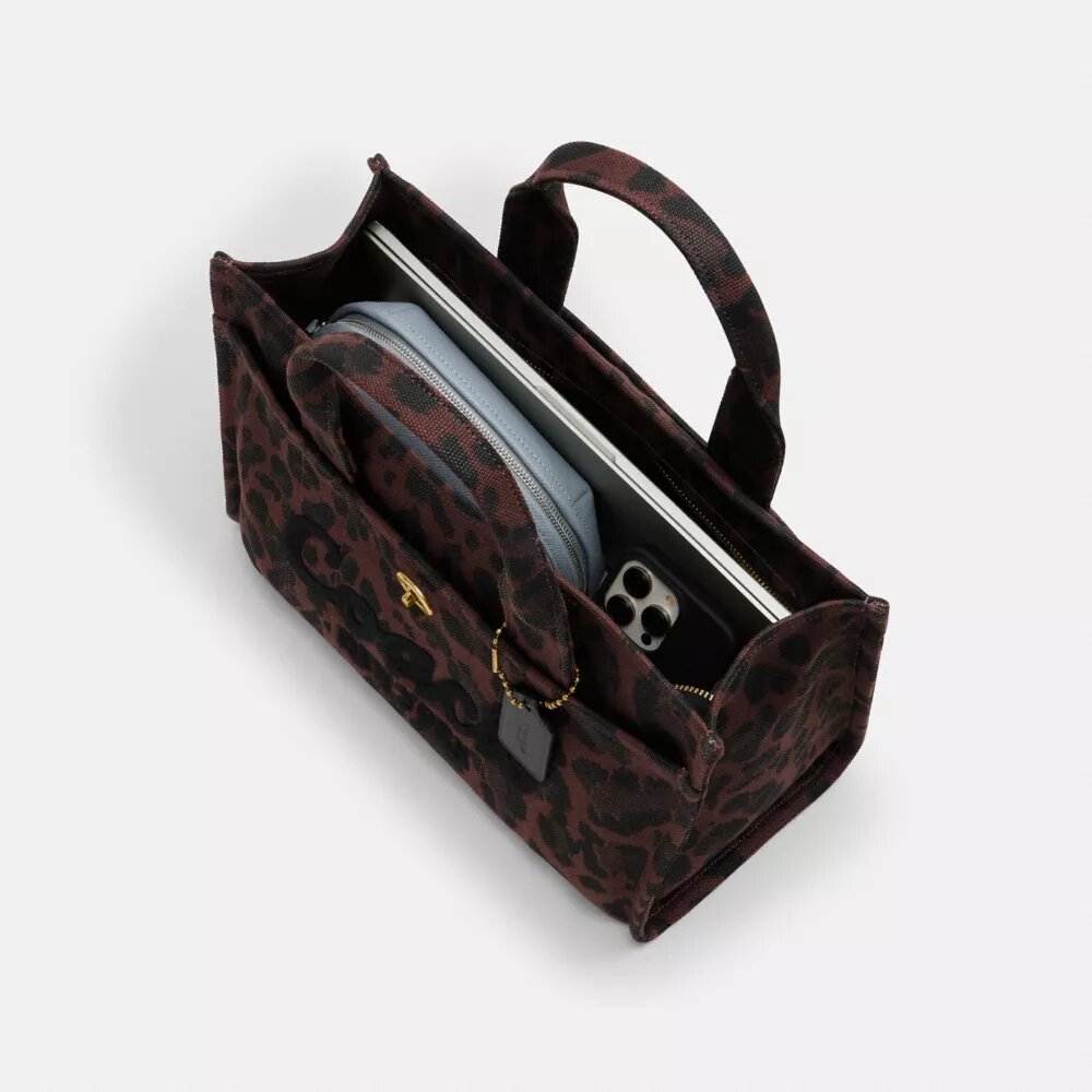 Bolsos Tote tipo cargo con estampado de leopardo