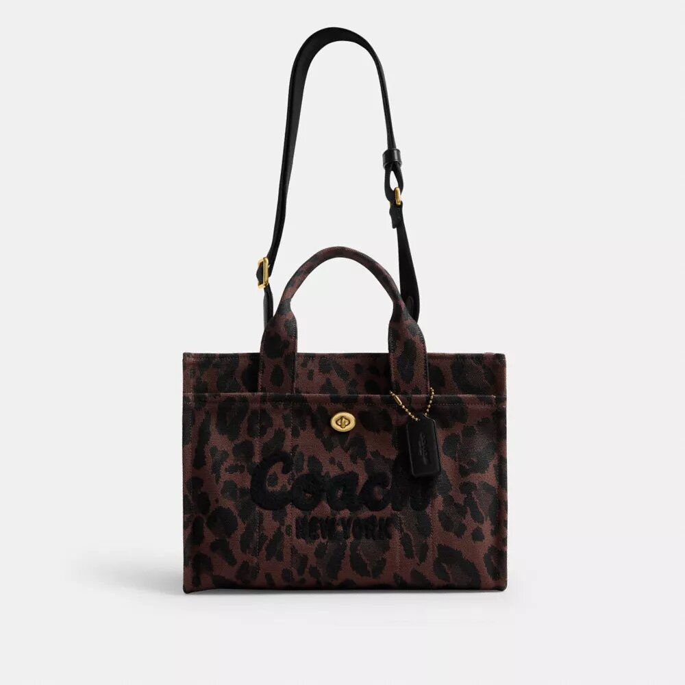 Bolsos Tote tipo cargo con estampado de leopardo