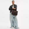 Bolsos Tote tipo cargo con estampado de leopardo