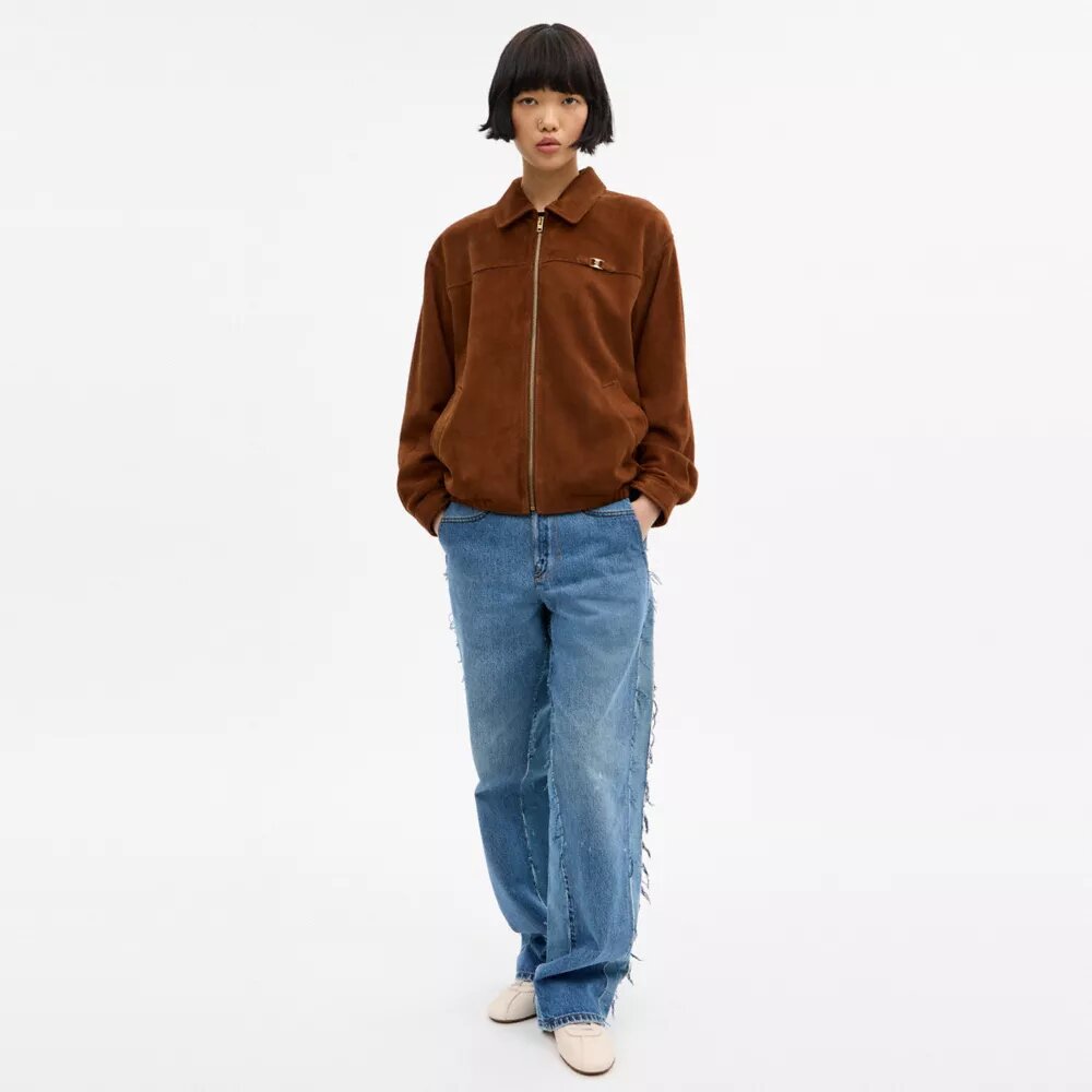 Bomber de gamuza oversize Heritage C