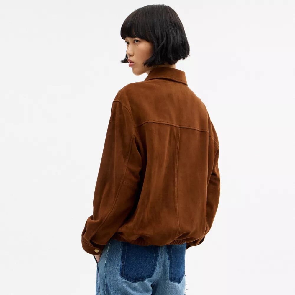 Bomber de gamuza oversize Heritage C