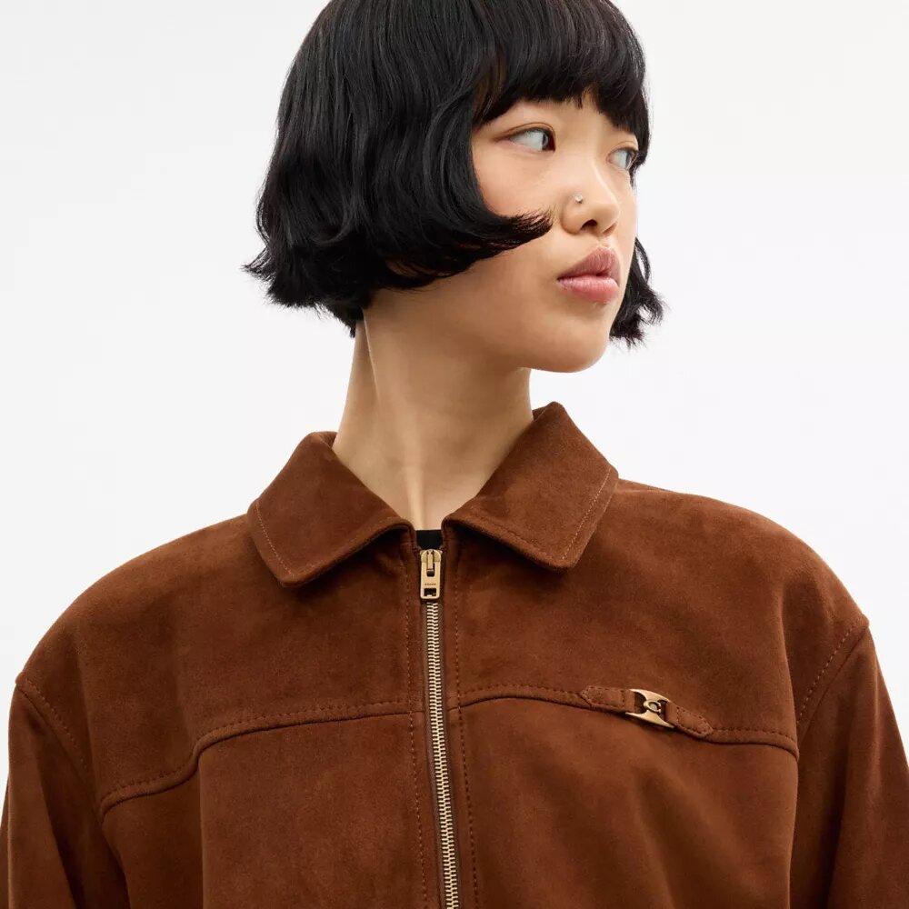 Bomber de gamuza oversize Heritage C