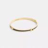 Brazalete delgado esmaltado con bisagra y nuestro sello distintivo