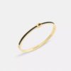Brazalete delgado esmaltado con bisagra y nuestro sello distintivo