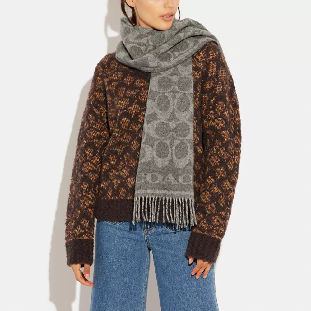 Bufanda reversible de cachemira exclusiva