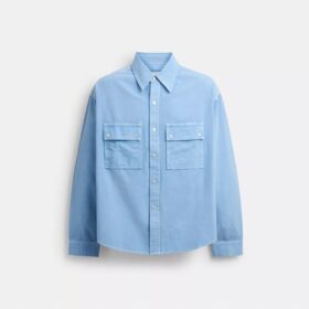 Camisas de lona de manga larga en algodón orgánico