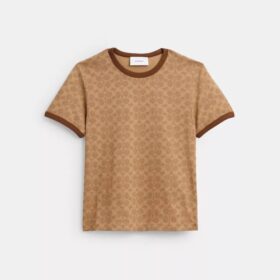 Camiseta con cuello redondo exclusiva de algodón orgánico